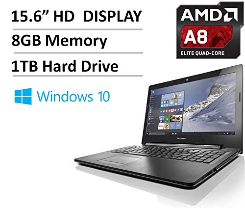 0889800997112 - LENOVO G50 15.6-INCH FLAGSHIP LAPTOP (AMD QUAD-CORE A8 PROCESSOR UP TO 2.4GHZ, 8GB RAM, 1TB HDD, AMD RADEON R5, DVD DRIVE, WLAN, BLUETOOTH, USB 3.0, WINDOWS 10)