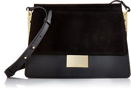0889816441265 - VINCE CAMUTO ABRIL CROSS BODY BAG, BLACK, ONE SIZE