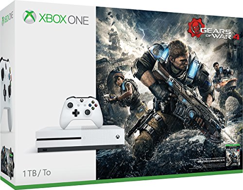 0889842114287 - MICROSOFT - XBOX ONE S GEARS OF WAR 4 CONSOLE BUNDLE - WHITE