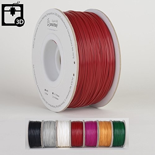 0889921000500 - SMARTBUY 1.75MM CHRISTMAS RED ABS 3D PRINTER FILAMENT - 1KG SPOOL / ROLL (2.2 LBS) - DIMENSIONAL ACCURACY +/- 0.05MM