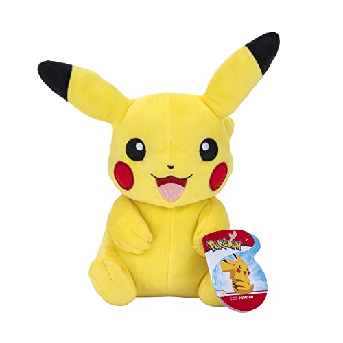 0889933952316 - POKÉMON OFFICIAL & PREMIUM QUALITY 8-INCH PIKACHU - ADORABLE, ULTRA-SOFT, PLUSH TOY, PERFECT FOR PLAYING & DISPLAYING - GOTTA CATCH ˜EM ALL, YELLOW