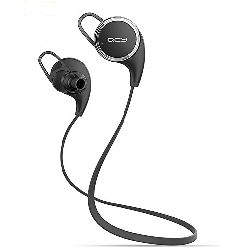 0889957508797 - WIRELESS HEADPHONES QCY QY8 JADAOL® SPORTS EXERCISE EARPHONES BLUETOOTH 4.1 WITH MICROPHONE,APTX,CVC 6.0 NOISE-CANCELLING SWEATPROOF STEREO BASS MUSIC FOR IPHONE IPAD ANDROID SAMSUNG