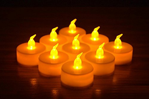 8900148901134 - STUNNING FLAMELESS LED TEA LIGHT CANDLES - REALISTIC BATTERY-POWERED FLAMELESS CANDLES - BEAUTIFUL AND ELEGANT UNSCENTED LED CANDLES - THE PERFECT DECORATION FAKE CANDLES - DIVINE LEDS (12, 3.8*4.2CM)