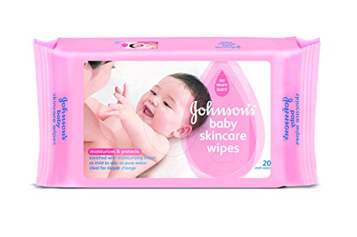 8901012119112 - JOHNSONS BABY SKINCARE WIPES GENTLE CLEANING FOR LITTLE HANDS & FACES 20 SHEETS PER PACK