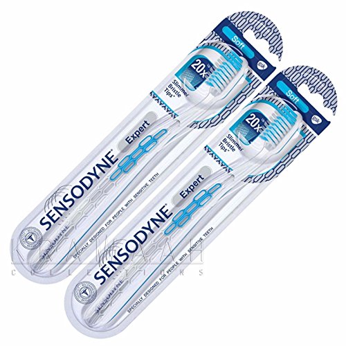 8901571007905 - SENSODYNE EXPERT TOOTHBRUSH SOFT WITH 20 X SLIMMER BRISTLE TIPS & TONGUE CLEANER - 2 CT BLISTER PACK OF 1 - COMPARABLE TO SENSODYNE PRECISION TOOTHBRUSH