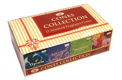 8902264002689 - DARSHAN INCENSE CONE COLLECTION - ASSORTED FRAGRANCES - 12 BOXES OF INCENSE CONES, 120 CONES TOTAL