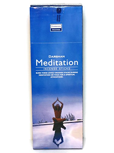 8902264010424 - INCENSE MEDITATION, 120 STICKS IN A SIX PACK. DARSHAN, HAND MADE IN INDIA.