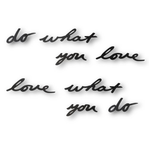 0890298864916 - UMBRA MANTRA DO WHAT YOU LOVE METAL WALL DECOR PHRASE