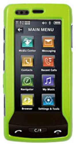 8903384000579 - AMZER POLISHED SNAP-ON CRYSTAL HARD CASE FOR LG VERSA LX9600 - NEON GREEN