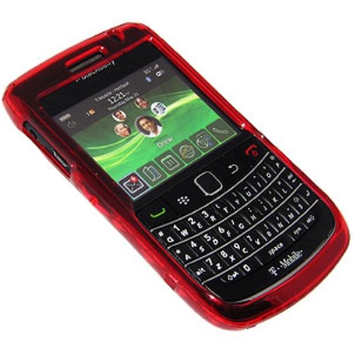 8903384015184 - AMZER LUXE ARGYLE SKIN CASE WITH SCREEN PROTECTOR FOR BLACKBERRY BOLD 9700/ONYX 9700 - RED