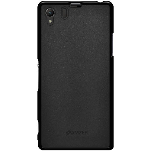 8903384072316 - AMZER AMZER PUDDING SOFT GEL TPU SKIN FIT CASE COVER FOR SONY XPERIA Z1 L39H - SKIN - RETAIL PACKAGING - BLACK