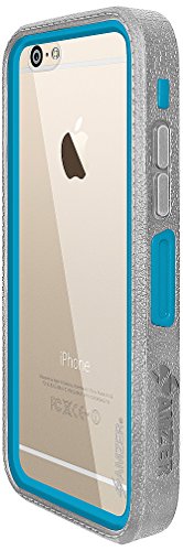 8903384087150 - AMZER CRUSTA RUGGED EMBEDDED TEMPERED GLASS CASE WITH BELT CLIP HOLSTER FOR IPHONE 6 PLUS, IPHONE 6S PLUS (FOR SILVER, GOLD & ROSE GOLD IPHONE 6/6S PLUS) - GREY ON BLUE