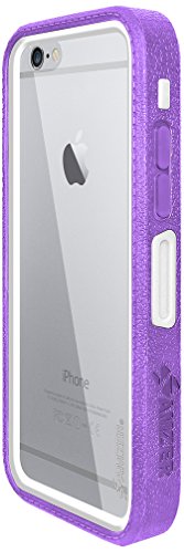 8903384088485 - AMZER CRUSTA RUGGED EMBEDDED TEMPERED GLASS CASE WITH BELT CLIP HOLSTER FOR IPHONE 6 PLUS, IPHONE 6S PLUS (FOR SPACE GREY IPHONE 6/6S PLUS) - PURPLE ON WHITE