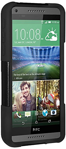8903384089277 - AMZER DOUBLE LAYER HYBRID CASE COVER WITH KICKSTAND FOR HTC DESIRE 816 - RETAIL PACKAGING - BLACK