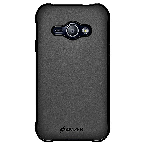 8903384094257 - AMZER PUDDING SOFT GEL TPU SKIN FIT CASE COVER FOR SAMSUNG GALAXY J1 ACE SM-J110H - RETAIL PACKAGING - BLACK