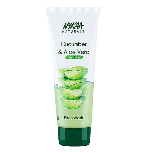8904245714079 - NYKAA NATURALS FACE WASH - TREATS ACNE AND FIGHTS OFF BREAKOUTS, SUITABLE FOR ALL SKIN TYPES - WASHES AWAY EXCESS OIL AND DIRT - LEAVES YOU FEELING SOFT AND FRESH - CUCUMBER AND ALOE VERA - 3.38 OZ