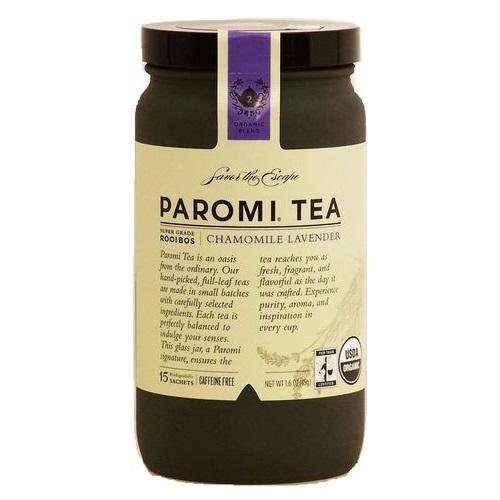 0890452001201 - PAROMI CHAMOMILE LAVENDER SUPER GRADE ROOIBOS TEA, CAFFEINE FREE, 15-SACHETS