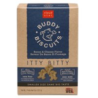 0890563556614 - CLOUD STAR ITTY BITTY BUDDY BISCUITS - BACON & CHEESE MADNESS 8 OZ.