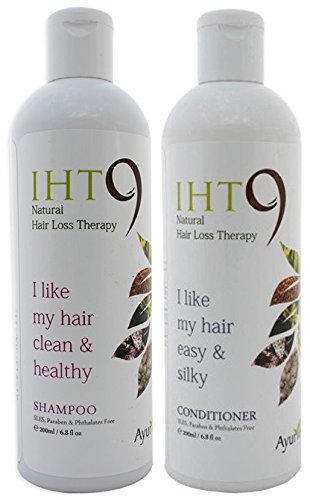 0890602840070 - IHT9 NATURAL HAIR REGROWTH SHAMPOO & CONDITIONER COMBO PACK - EFFECTIVE, HIGHLY SUCCESSFUL HAIR LOSS THERAPY & TREATMENT SYSTEM