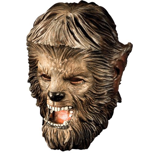 0890634063676 - RUBIE'S COSTUME THE WOLFMAN MASK, DELUXE LATEX, ONE SIZE