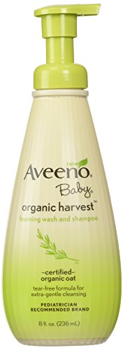 0890872428275 - 3-PACK AVEENO BABY ORGANIC HARVEST FOAMING WASH AND SHAMPOO (8 FL OUNCES EACH)