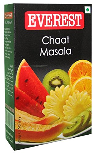8909020842244 - EVEREST CHAAT MASALA USED TO SPRINKLE ON SALADS, SANDWICHES, FRESH FRUITS, FINGER CHIPS, SNACKS AND MORE (100 GMS)