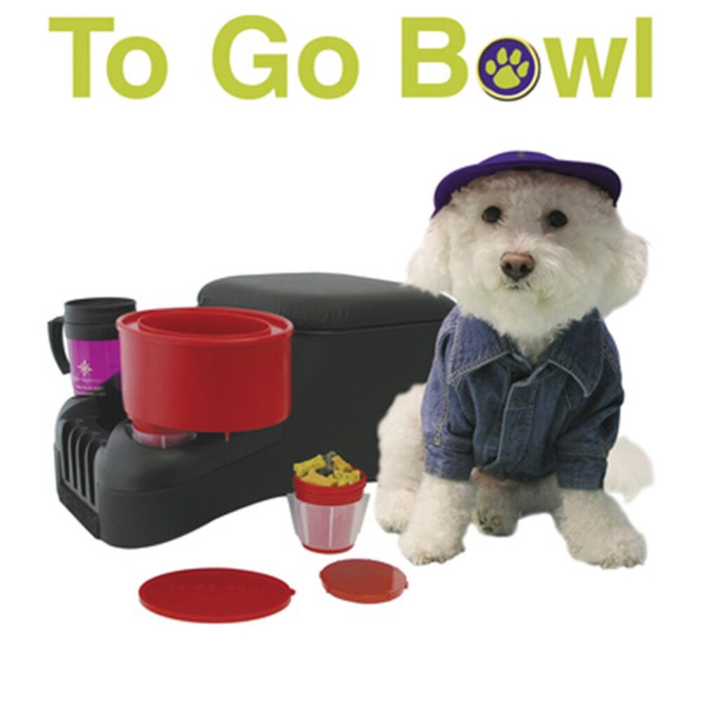 0089156100208 - FURRY TRAVELERS 1002 RED-TO GO BOWL - RED