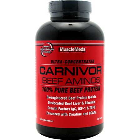 0891597002757 - ESPORTIVO MUSCLEMEDS CARNIVOR BEEF AMINOS POTE 300 TABLETES
