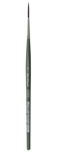 0891698188978 - DA VINCI MODELING SERIES 263 FORTE GAMING AND CRAFT BRUSH, POINTED LINER/RIGGER EXTRA-STRONG SYNTHETIC WITH BLUE-GREEN HANDLE, SIZE 4