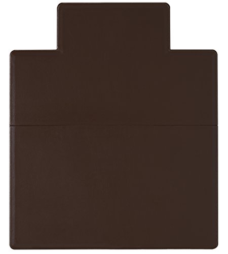 0891705531193 - ANJI MOUNTAIN AMB27000 LEATHER OFFICE CHAIRMAT WITH LIP, MOCHA, 44 X 52-INCH