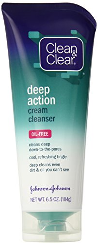 0891751159969 - CLEAN & CLEAR OIL FREE DEEP ACTION CREAM CLEANSER, 6.5 OUNCE (PACK OF 2)