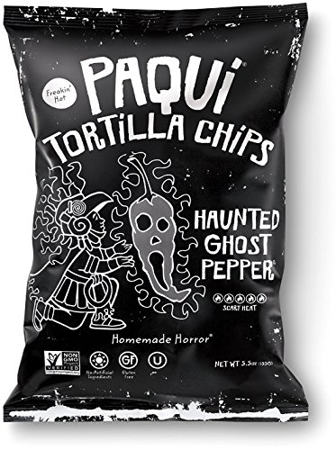 0891760002409 - PAQUI TORTILLA CHIPS HAUNTED GHOST PEPPER, 5.5 OZ (PACK OF 12)