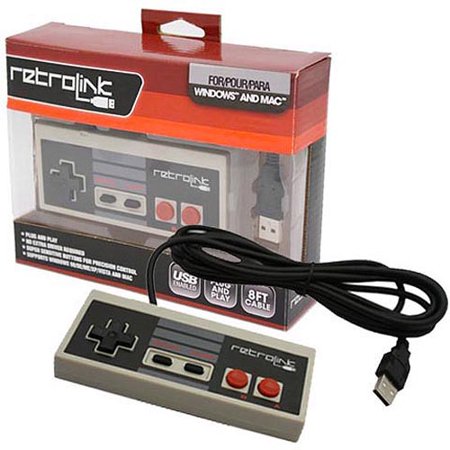 0892044001385 - RETRO-LINK WIRED NES STYLE USB CONTROLLER
