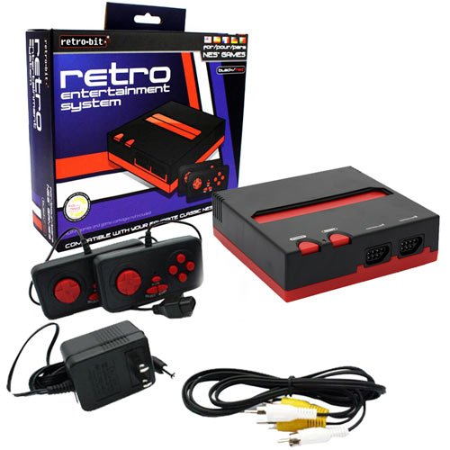 0892044001743 - NES RETRO ENTERTAINMENT SYSTEM(BLACK/RED)