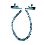 0892280006939 - NIPPLE CLAMPS ALLIGATOR WITH CHAIN BLUE