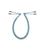 0892280007264 - NIPPLE CLAMPS TWEEZER WITH CHAIN BLUE