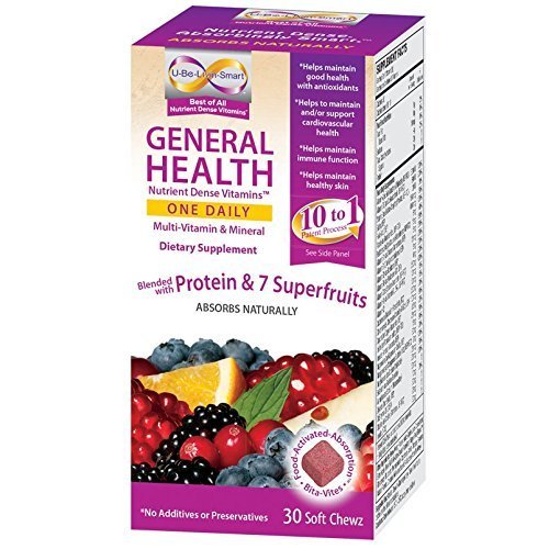 0892376000315 - U-BE-LIVING-SMART GENERAL HEALTH NUTRIENT DENSE VITAMINS ONE DAILY(MULTI-VITAMIN &MINERAL WITH COQ10 DEITARY SUPPLEMENT) BLENEDED WITH PROTEIN &7 SUPERFRUITS