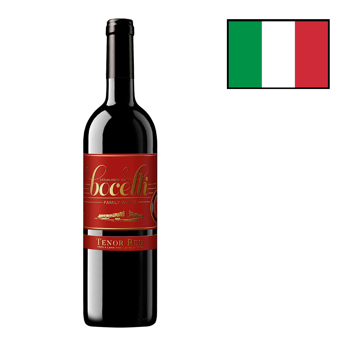 0892591000688 - TENOR RED ROSSO IGT 2016 -BOCELLI 750ML