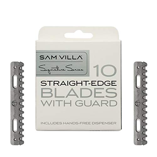 0892900002242 - SAM VILLA SIGNATURE SERIES STRAIGHT RAZOR HAIR CUTTING RAZOR BLADE REFILL (SET OF 10)