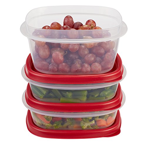 8931770406216 - RUBBERMAID EASY FIND LID FOOD STORAGE CONTAINER, BPA-FREE PLASTIC, 6-PIECE SET