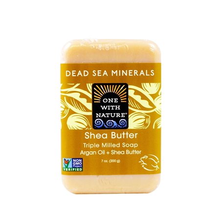 0893455000509 - ONE WITH NATURE SHEA BUTTER DEAD SEA MINERAL SOAP, 7 OUNCE BARS (PACK OF 6)