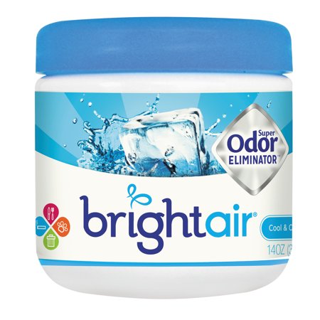 0893484000884 - BRIGHT AIR ODOR ELIMINATOR - COOL AND CLEAN , 14 OUNCE JAR