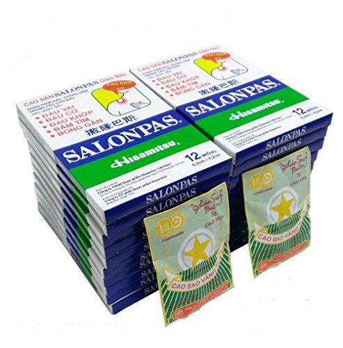 8935106211314 - SALONPAS HISAMITSU 20 PACKS X12=240 PATCHES MUSCLE ACHES PAIN RELIEF, PLUS GIFTS