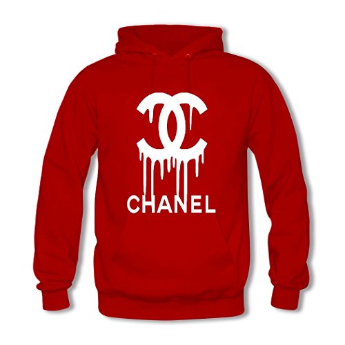 8935475791431 - CHANEL LOGO BOYS' AND GIRLS' LIGHTWEIGHT PULLOVER HOODIE SWEATSHIRTS SMALL 14-16T RED