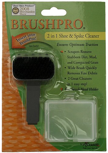 0893857001142 - FROGGER GOLF BRUSHPRO 2 IN 1 SHOE & SPIKE CLEANER ATTACHMENT