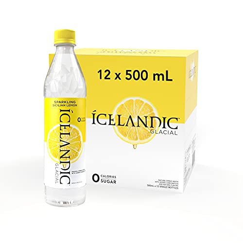 0893919001967 - ICELANDIC GLACIAL SPARKLING WATER, SICILIAN LEMON, 500 ML, 12 COUNT