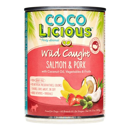 0894027001375 - PARTY ANIMAL COCOLICIOUS WILD CAUGHT SALMON AND PORK RECIPE, 13 OUNCE CAN