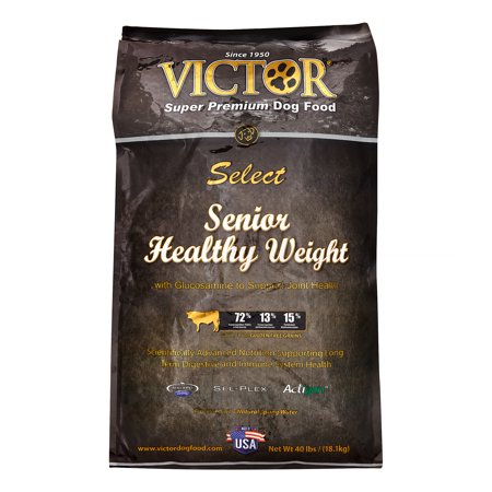 0894308002572 - VICTOR DOG FOOD SENIOR HEALTHY WEIGHT MANAGEMENT DIET DOG FOOD WITH GLUCOSAMINE AND CHONDROITIN, 40-POUND