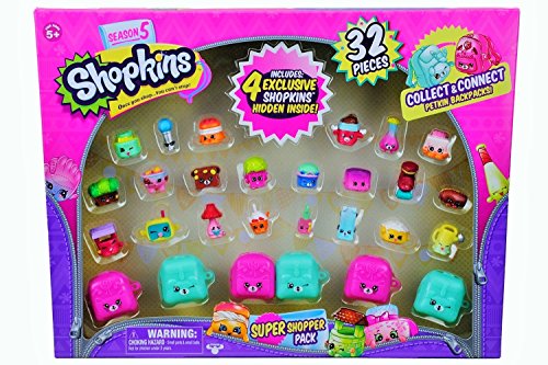 8944143007071 - SHOPKINS SEASON 5 SUPER SHOPPER PACK, INCLUDES 4 EXCLUSIVE SHOPKINS HIDDEN INSIDE - CHARACTERS MAY VARY (32 PIECES)