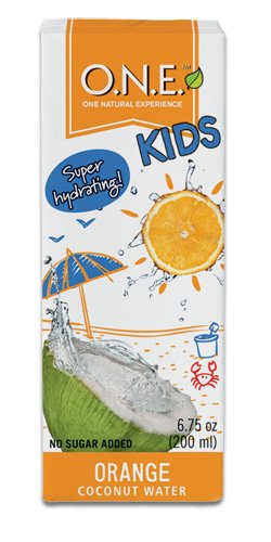0894991001654 - O.N.E. KIDS ORANGE COCONUT WATER, 6.75-OUNCE ASEPTIC PACKAGES (PACK OF 32)